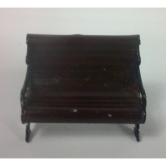 Vintage 1995 Lemax Animated Skating Pond Trees Fence Sign Bench Replacement Lot - Picture 2 of 4